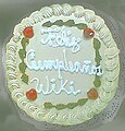 Te vengo a dejar una torta apropiada para tu wikicumple, para hacer bien la diferencia con el de verdad xD. Me pone muy feliz que hayas cumplido dos años en la wiki, que han sido dos años de momentos inolvidables juntos y de una gran amistad y cariño mutuos. Ojalá que pasen mil años así, che :D. Un abrazo y gracias por haber sido siempre un amigo de oro, мιѕѕ мαηzαηα 03:50 18 feb 2013 (UTC).