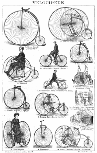 <span class="mw-page-title-main">Velocipede</span> Human-powered land vehicle