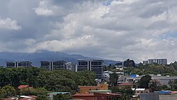 Mountains seen from Curridabat.