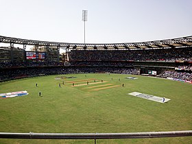 Wankhede-krikettistadion Mumbaissa.