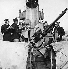 Swedish torpedo boat HSwMS Romulus (27) with 20 mm akan m/38