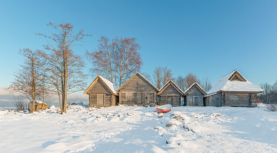 Fishermen huts in Altja village, Lahemaa National Park