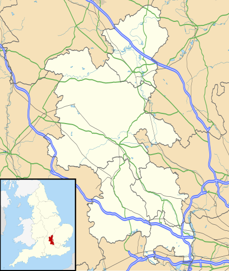 Mapa konturowa Buckinghamshire