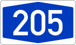 Thumbnail for File:Bundesautobahn 205 number.svg