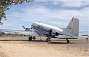 A Comair Douglas DC-3 at Skukuza in 1973