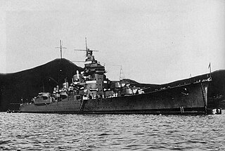 Japanese cruiser <i>Haguro</i> Myōkō-class heavy cruiser