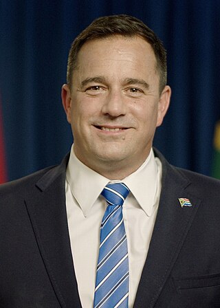 <span class="mw-page-title-main">John Steenhuisen</span> Leader of the Opposition in South Africa since 2019 (born 1976)