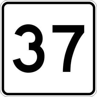 <span class="mw-page-title-main">Massachusetts Route 37</span> North-south state highway in Massachusetts, US