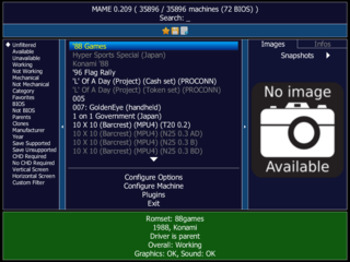 <span class="mw-page-title-main">MAME</span> Multi-system emulator