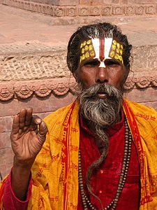 Sādhu a Katmandú, Nepal