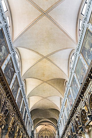 <span class="mw-page-title-main">Groin vault</span> Architectural feature