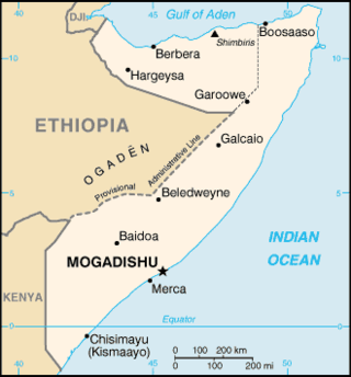 <span class="mw-page-title-main">Ethiopia–Somalia border</span> International border