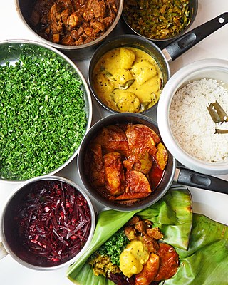 <span class="mw-page-title-main">Sri Lankan cuisine</span> Culinary traditions of Sri Lanka