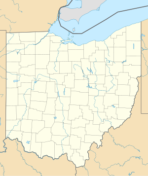 Ешленд. Карта розташування: Огайо