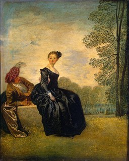 <i>La Boudeuse</i> (painting) Painting by Antoine Watteau