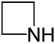 Structuurformule van azetidine