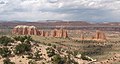 "The Cathedrals" with Cathedral Mountain to left