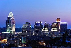 Downtown Cincinnati viewed from Mt. Adams