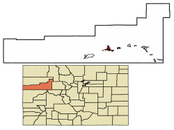 Location in Garfield County and Colorado