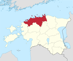 Location of Harju Coonty