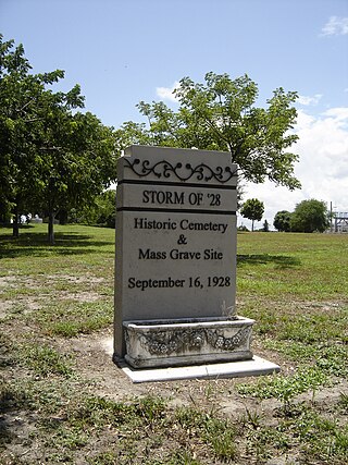 <span class="mw-page-title-main">Hurricane of 1928 African-American Mass Burial Site</span> Historic site in Palm Beach County, Florida