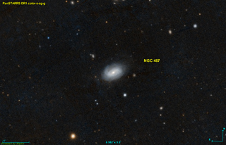 <span class="mw-page-title-main">NGC 487</span> Galaxy in the constellation Cetus