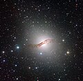 Imatge de NGC 5128 presa per l'ESO.