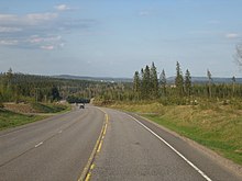 Climbing lane in Jamsa, Finland. Ohituskaistatie VT9 Jamsa.jpg