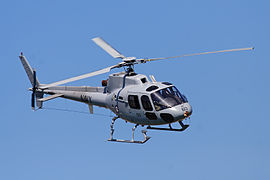 RAN squirrel helicopter at melb GP 08