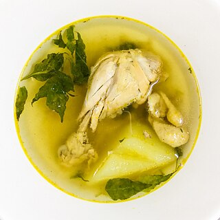 <span class="mw-page-title-main">Tinola</span> Filipino soup dish