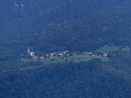 Bonvillard seen from the Fortress of Miolans.