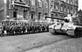 Image 31Hungarian Arrow Cross army/militia and a German Tiger II tank in Budapest, October 1944. (from History of Hungary)