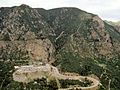 Une vue aérienne du SGC (Cheyenne Mountain)