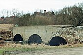 Letzte Brücke bei Halle-Ammendorf vor der Mündung in die Saale