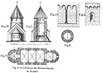 Hammarlunda church in Sweden in the mid 1800's. Drawing: Nils Månsson Mandelgren, published 1883.