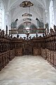 Chorgestühl in der ehemaligen Klosterkirche der Kartause in Buxheim bei Memmingen