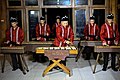 Image 103Kolintang, a traditional xylophone-like instrument from North Sulawesi, consisting of wooden bars of varying lengths that are struck with mallets. (from Culture of Indonesia)