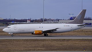 Leipzig Halle Airport ASL Airlines Ireland Boeing 737-4Z9(SF) EI-STM (DSC02937).jpg