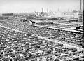 Image 5This 1941 photograph shows the maze of livestock pens and walkways at the Union Stock Yards, Chicago. Image credit: John Vachon, Farm Security Administration (photographer), Darwinek (digital retouching) (from Portal:Illinois/Selected picture)