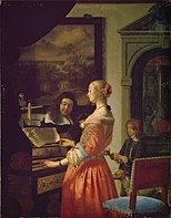 Dame au clavecin, 1658 Staatliches Museum Schwerin