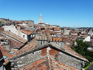 Les toits de la ville vus depuis la tour.