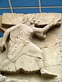 Section of metope frieze from a temple near Paestum, c. 510 BC