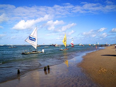 Het strand Praia Porto de Galinhas