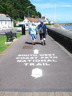 South West Coast Path Long distance footpath in England