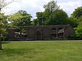 The Phillips Memorial Cloister at Godalming approached from the east