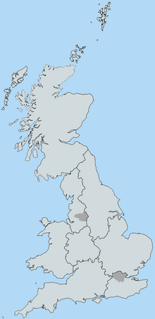 eight areas of Great Britain, with Greater Manchester and Greater London highlighted as areas with some commercial regulation of bus services