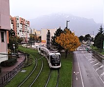 Tramway de la ligne A entre Les Granges et Alpexpo