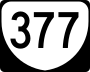 State Route 377 marker