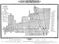 Map of Łódź in 1853