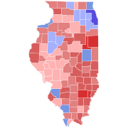 2018 Illinois gubernatorial election. Strong Democratic turnout in Chicago, Cook County, all of the suburban collar counties, and modest growth in downstate support (mainly in the smaller cities) drove J. B. Pritzker's decisive victory.